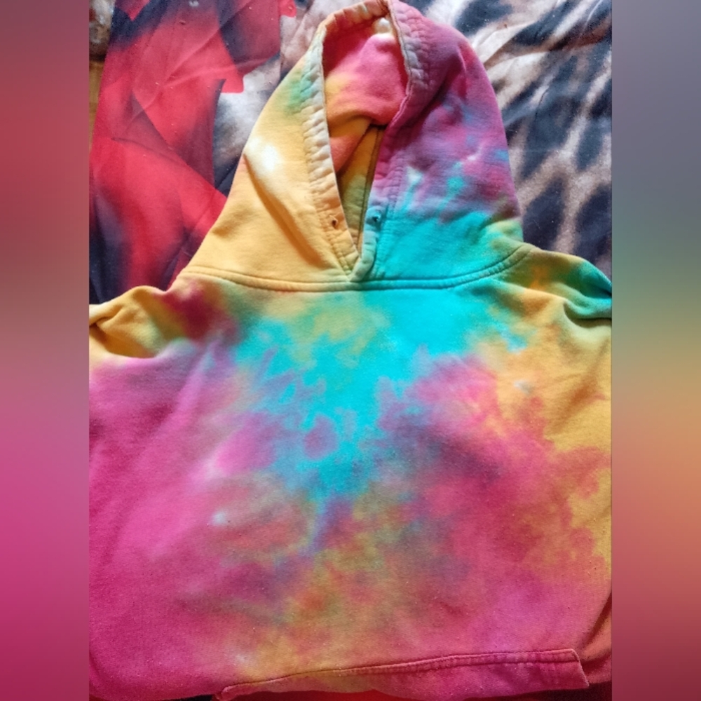 Colorful Tie-Dye Hoodie Men's (M)
